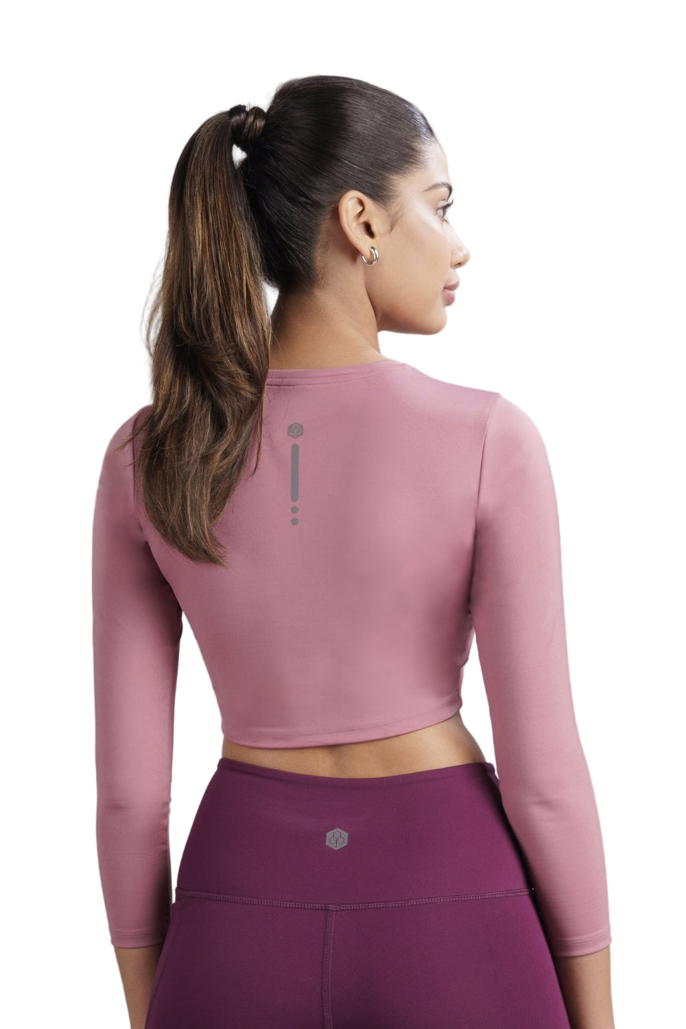 Cropped Active Tee (Mellow Mauve)
