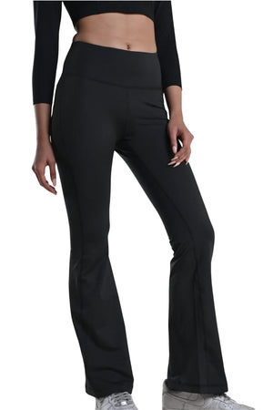 Flared Yoga Leggings (Bio-Poly Edition) (Coal Grey)