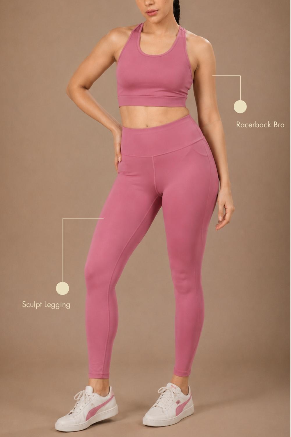 Recycled Nylon Set (Mellow Mauve)