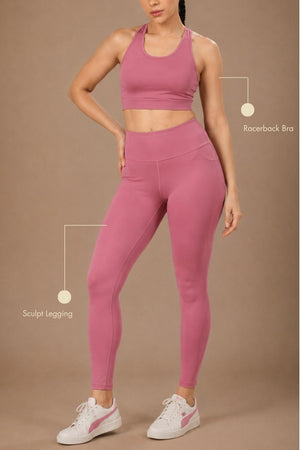 Recycled Nylon Set (Mellow Mauve)