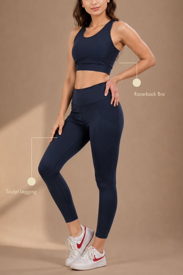 Recycled Nylon Set (Midnight Navy)