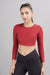 Cropped Active Tee (Red Rush)