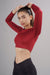 Cropped Active Tee (Red Rush)