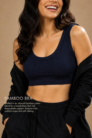 Bamboo Bra (Midnight Navy)
