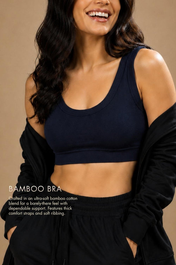 Bamboo Bra (Midnight Navy)