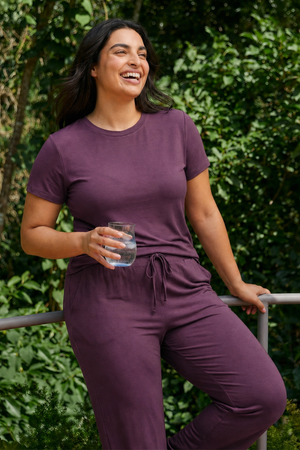 Women’s Bamboo Lounge Set (Plum)