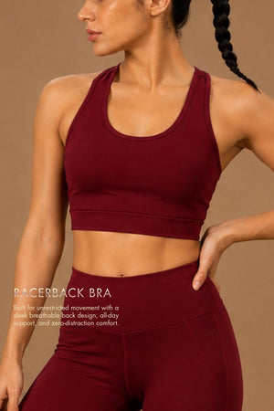 Racerback Active Bra (Red Rush)