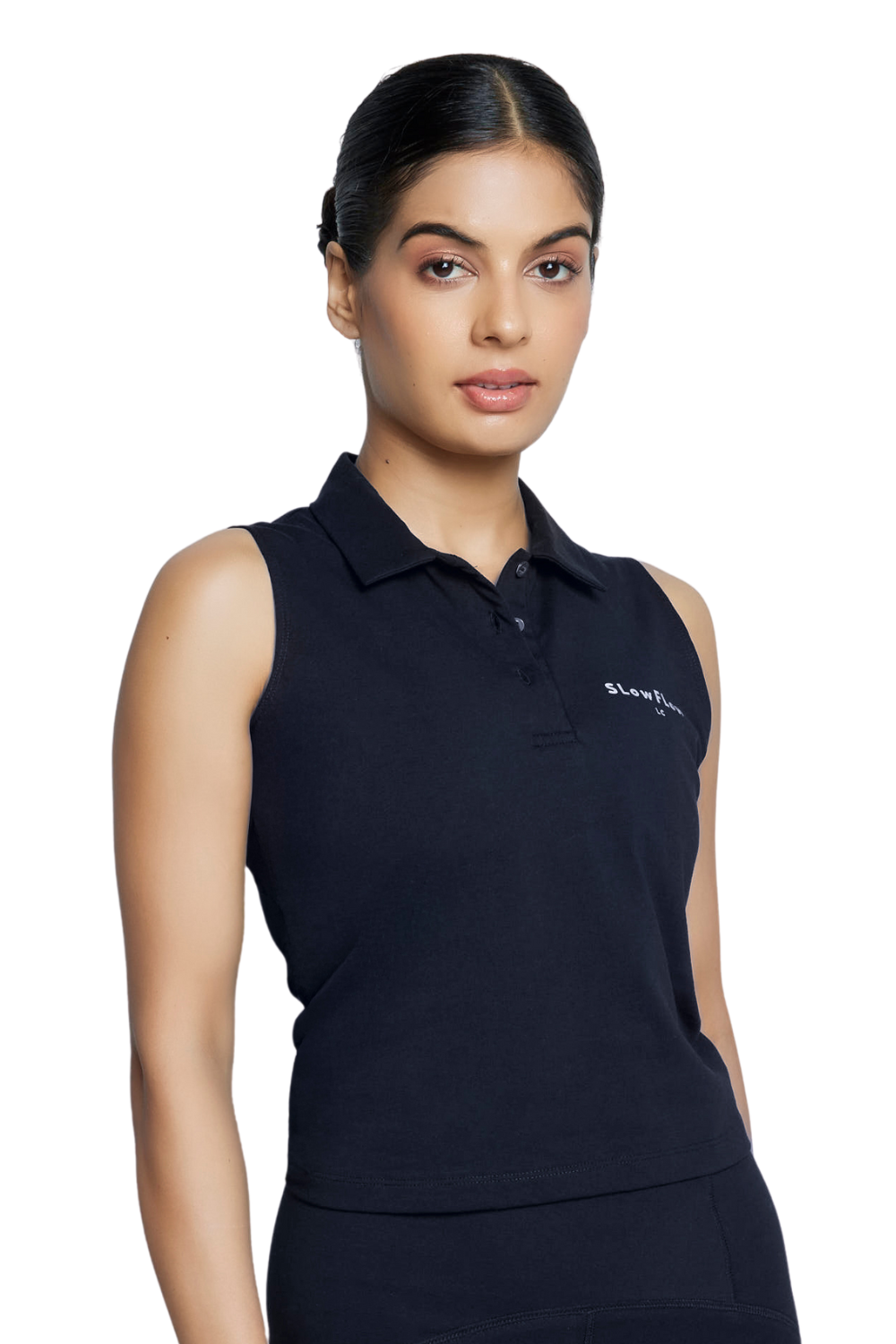 Organic Cotton Courtside Polo (Carbon Black)