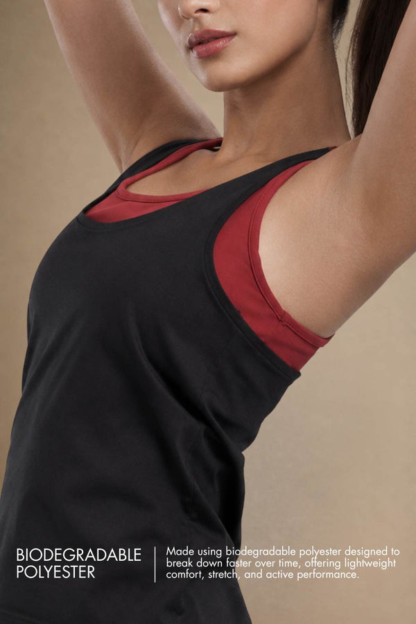 Bio Active Tank – EcoCiclo™ Biodegradable Polyester (Carbon Black)