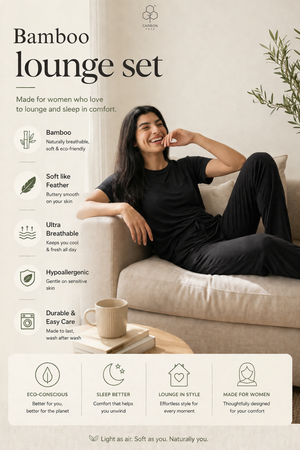 Women’s Bamboo Lounge Set (Carbon-Black)