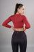 Cropped Active Tee (Red Rush)