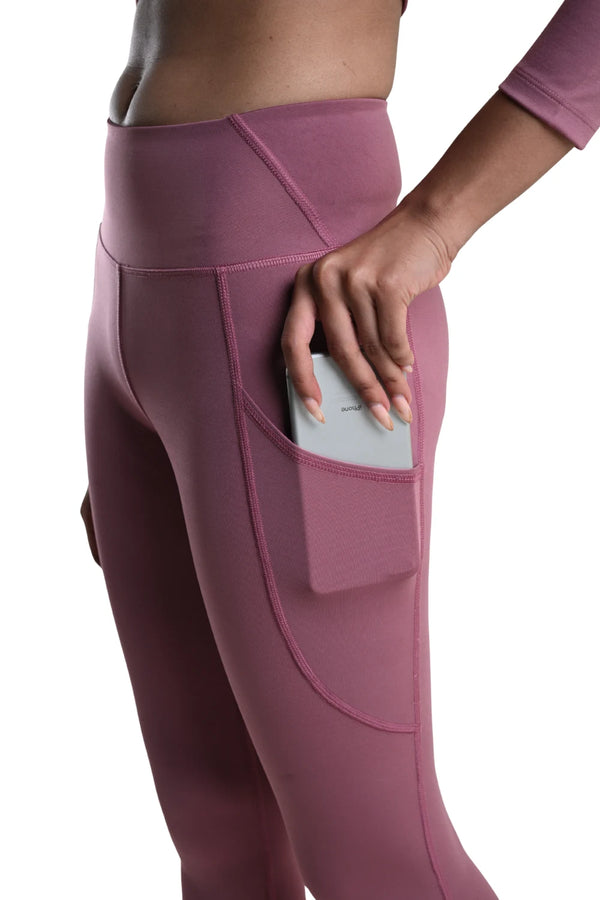Carbon Sculpt Legging (2 Pockets) (Mellow Mauve)