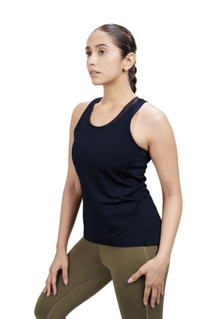 Bio Active Tank – EcoCiclo™ Biodegradable Polyester (Midnight Navy)