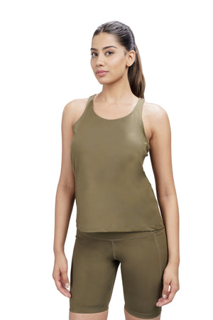 Bio Active Tank – EcoCiclo™ Biodegradable Polyester (Sage Green)