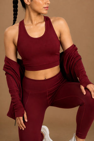 Racerback Active Bra (Red Rush)