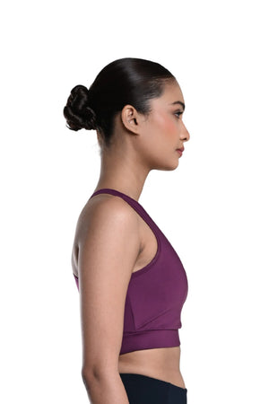 Racerback Active Bra (Deep Purple)