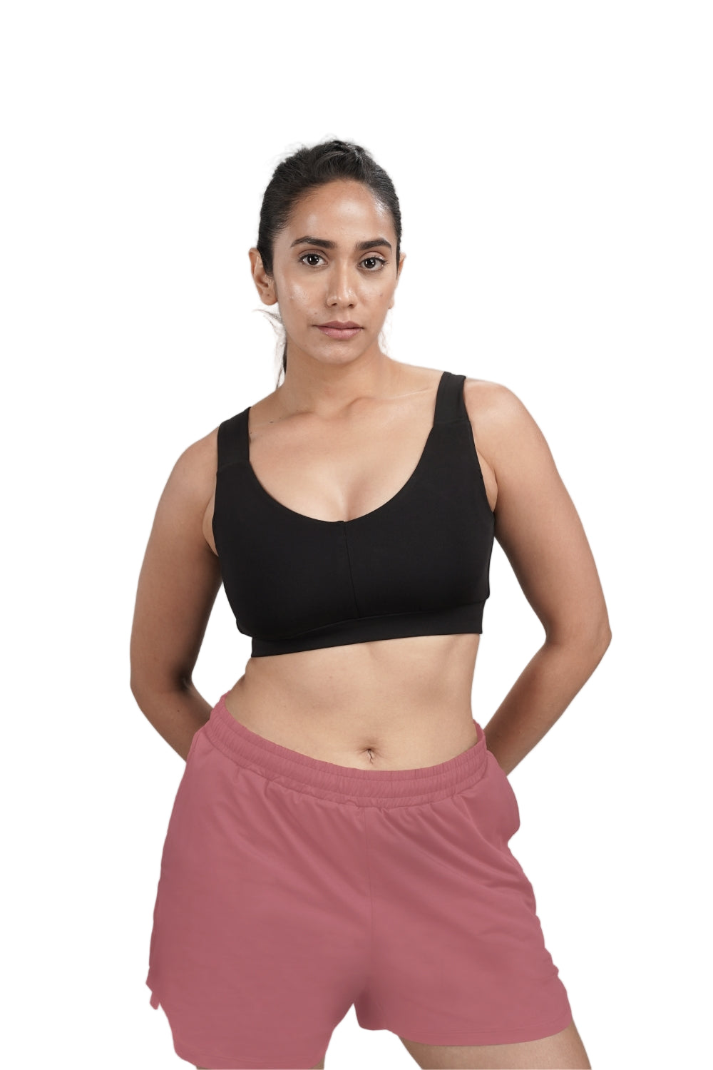 Bio Active Shorts – EcoCiclo™ Biodegradable Polyester (Mauve Wood)
