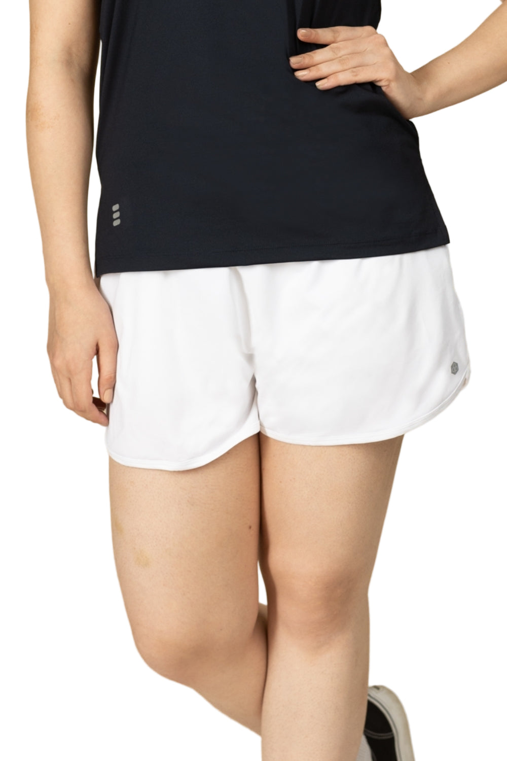 Bio Active Shorts – EcoCiclo™ Biodegradable Polyester (Chalk)
