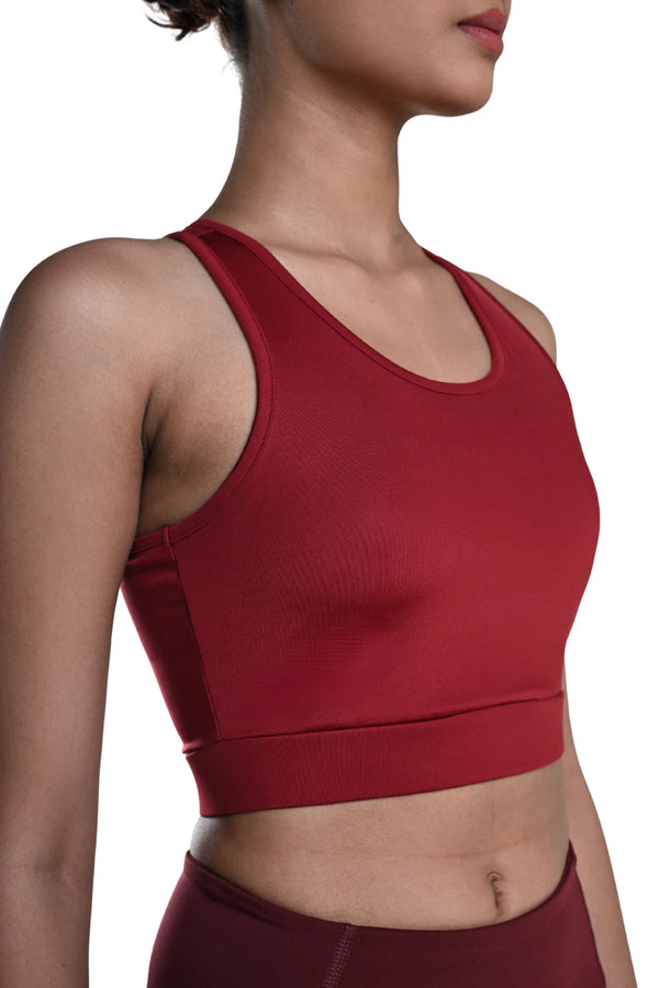 Racerback Active Bra (Red Rush)
