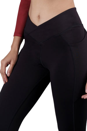 Carbon Crossband Legging (Carbon Black)