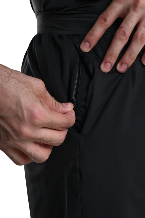 Men’s Bio Sports Training Shorts – Lightweight, Quick-Dry (Carbon Black)