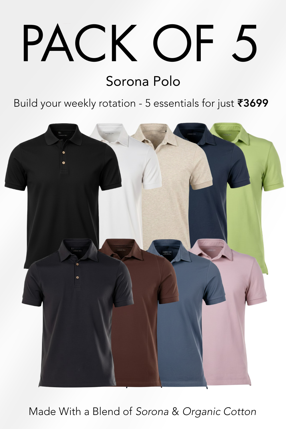 Sorona Polo Pack of 5