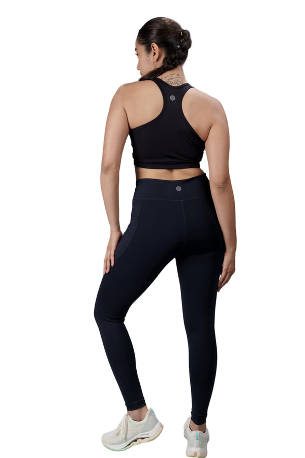 Carbon Crossband Legging (Midnight Navy)