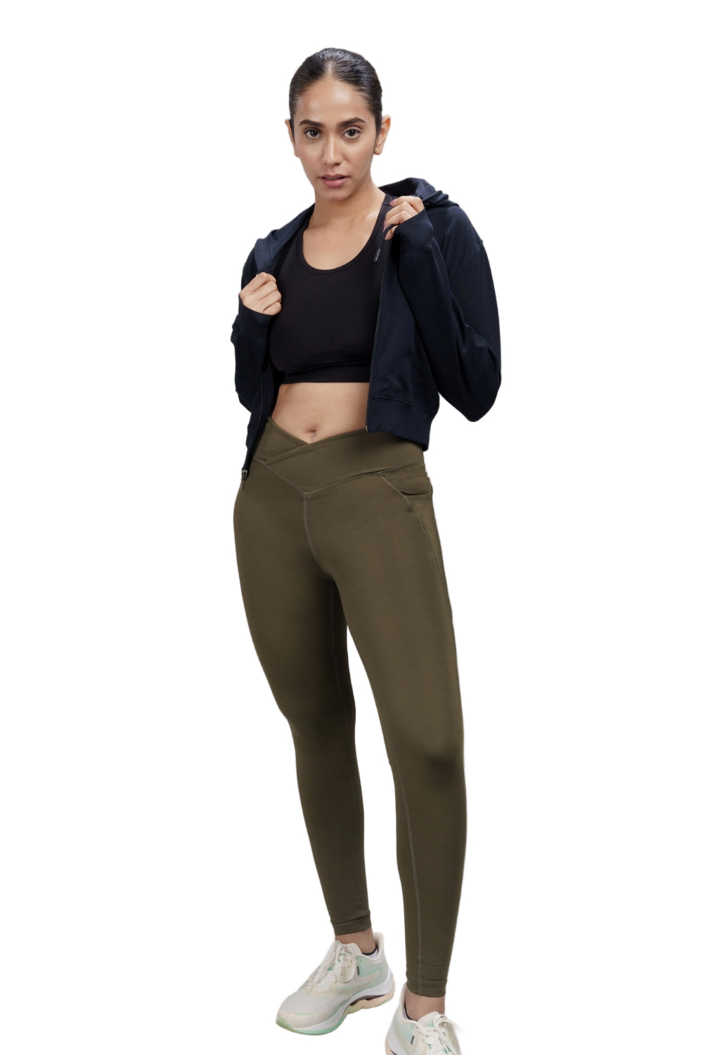 Carbon Crossband Legging (Sage Green)