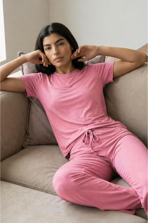 Women’s Bamboo Lounge Set (Wild Rose)