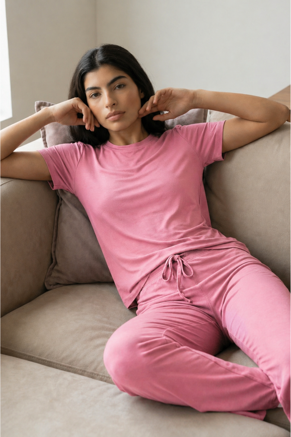Women’s Bamboo Lounge Set (Wild Rose)