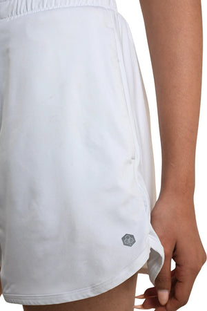 Bio Active Shorts – EcoCiclo™ Biodegradable Polyester (Chalk)