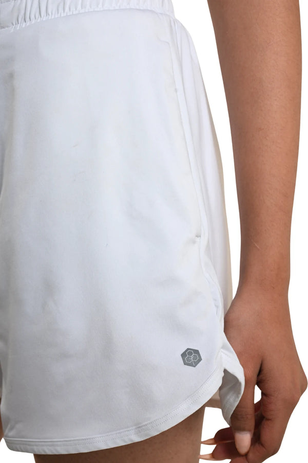 Bio Active Shorts – EcoCiclo™ Biodegradable Polyester (Chalk)