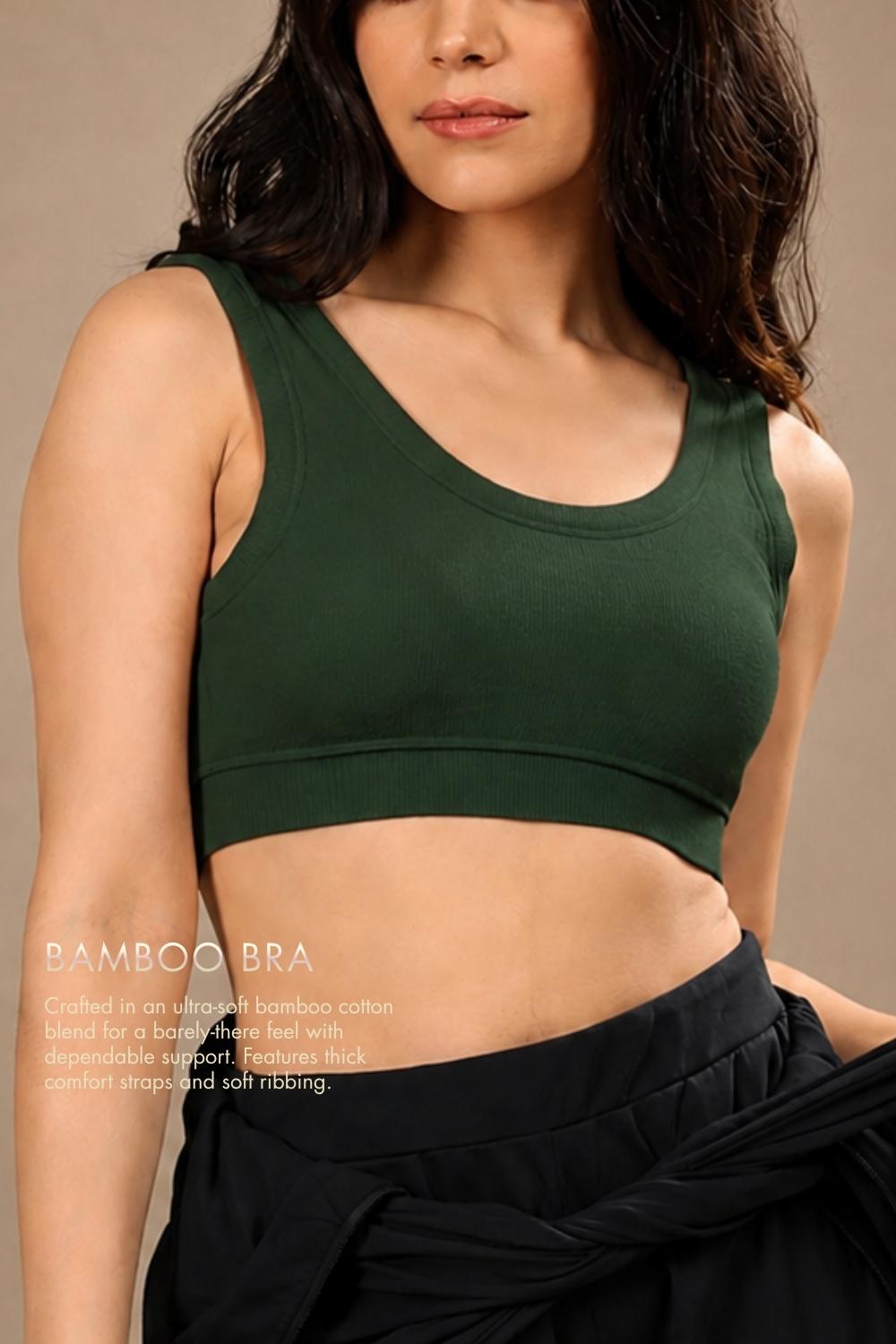 Bamboo Bra (Pine Green)