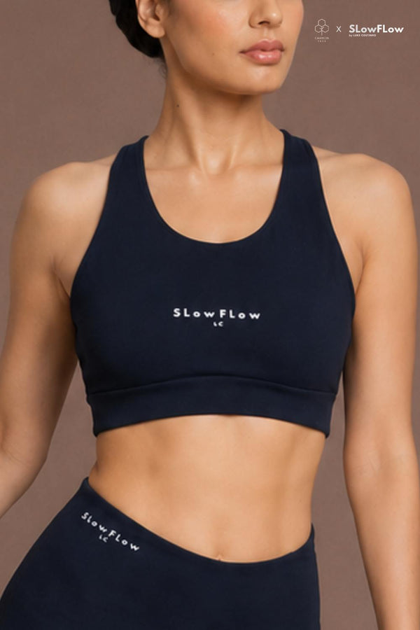 SlowFlow Essential Sports Bra (Carbon Black)