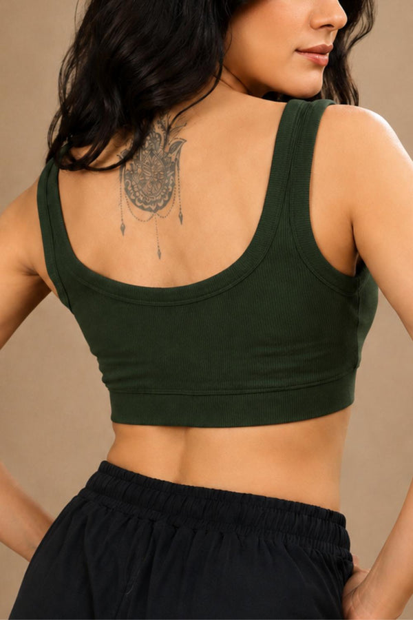 Bamboo Bra (Pine Green)