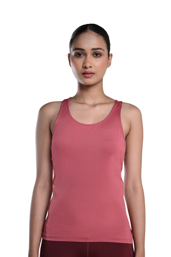 Bio Active Tank – EcoCiclo™ Biodegradable Polyester (Mauve Wood)
