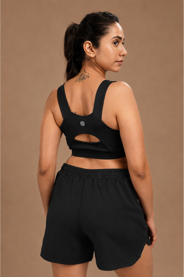 Bio Active Shorts – EcoCiclo™ Biodegradable Polyester (Coal Grey)