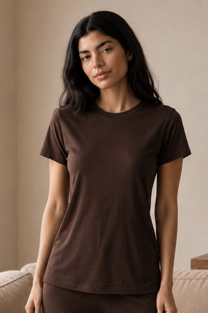 Women’s Ultra Soft Bamboo Tee (Chicory Coffee)