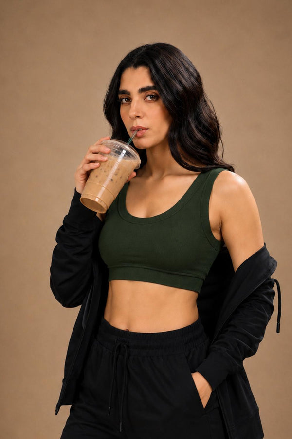Bamboo Bra (Pine Green)