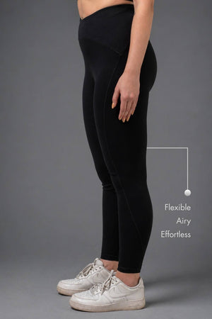 Organic Cotton High-Waist Leggings (Carbon Black)