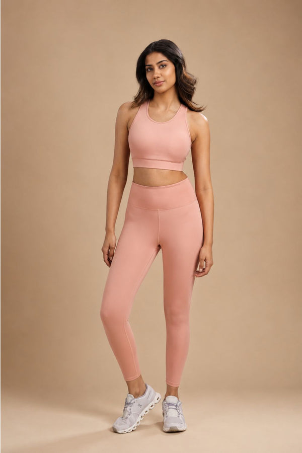 Racerback Active Bra (Peach)