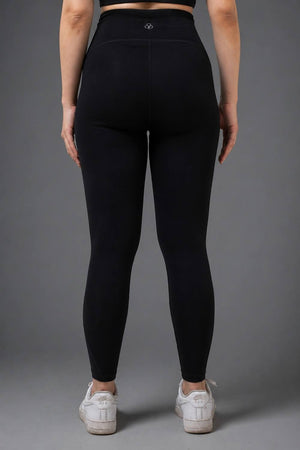Organic Cotton High-Waist Leggings (Carbon Black)