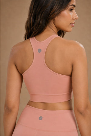 Racerback Active Bra (Peach)
