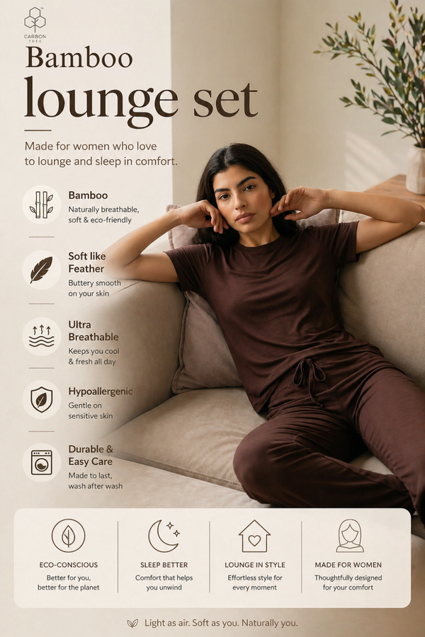 Women’s Bamboo Lounge Set (Chicory Coffee)
