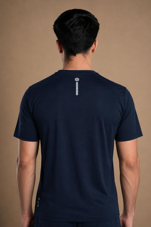 Men’s Bio Sports T-Shirt – EcoCiclo™ Biodegradable Polyester (Midnight Navy)