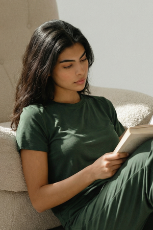 Women’s Ultra Soft Bamboo Tee (Pine Green)