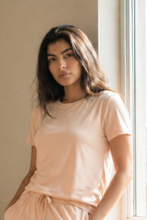 Women’s Ultra Soft Bamboo Tee (Hazelnut)