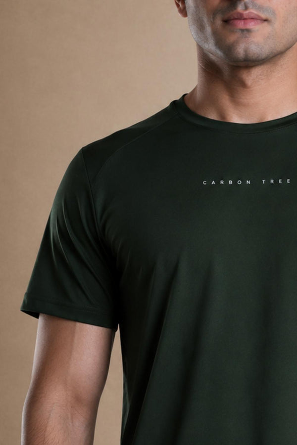 Men’s Bio Sports T-Shirt – EcoCiclo™ Biodegradable Polyester (Pine Green)