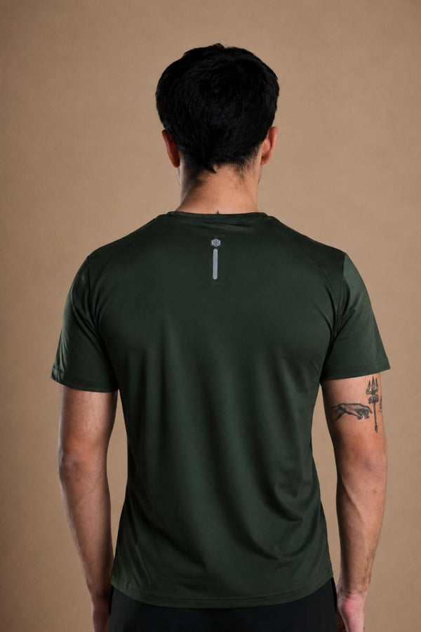 Men’s Bio Sports T-Shirt – EcoCiclo™ Biodegradable Polyester (Pine Green)