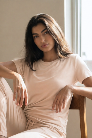 Women’s Ultra Soft Bamboo Tee (Hazelnut)